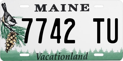 ME license plate 7742TU