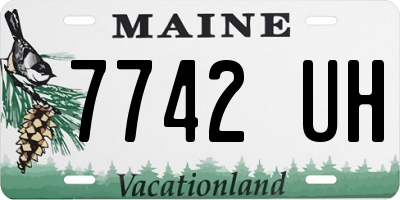 ME license plate 7742UH