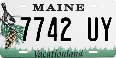 ME license plate 7742UY