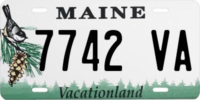 ME license plate 7742VA