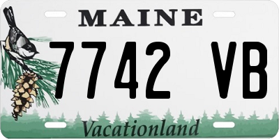 ME license plate 7742VB