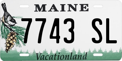 ME license plate 7743SL