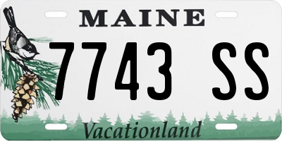 ME license plate 7743SS