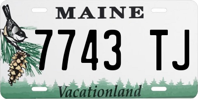 ME license plate 7743TJ
