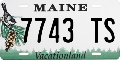 ME license plate 7743TS