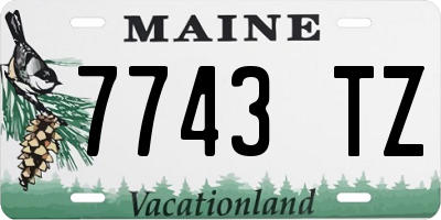 ME license plate 7743TZ