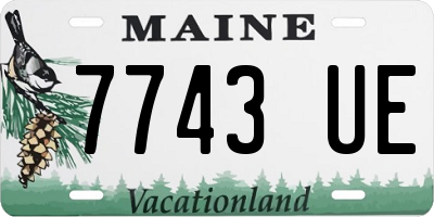 ME license plate 7743UE