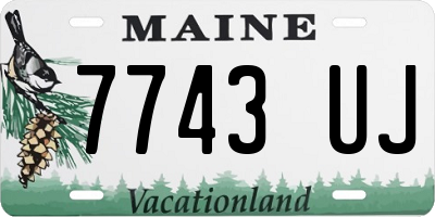 ME license plate 7743UJ