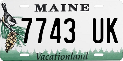 ME license plate 7743UK