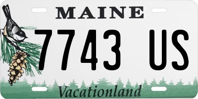 ME license plate 7743US
