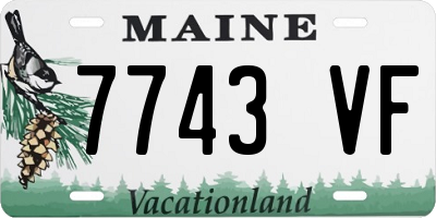 ME license plate 7743VF