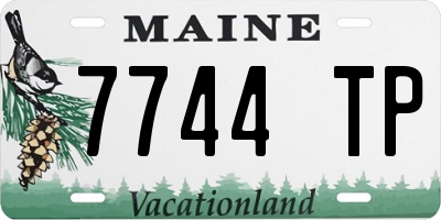 ME license plate 7744TP