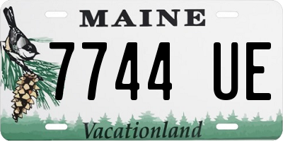 ME license plate 7744UE