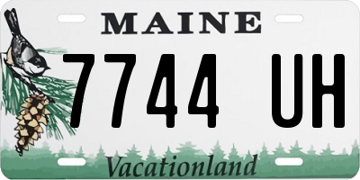 ME license plate 7744UH