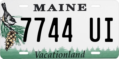 ME license plate 7744UI