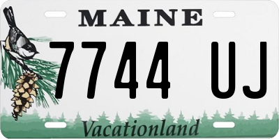 ME license plate 7744UJ