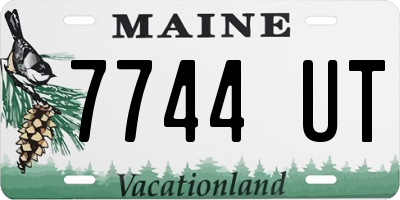 ME license plate 7744UT