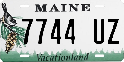 ME license plate 7744UZ