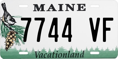 ME license plate 7744VF