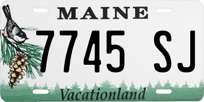 ME license plate 7745SJ