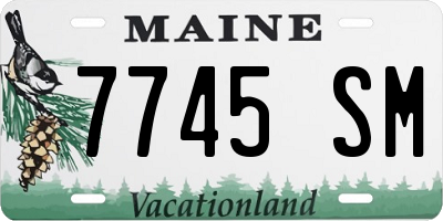 ME license plate 7745SM
