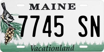 ME license plate 7745SN