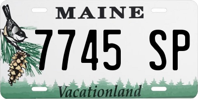 ME license plate 7745SP