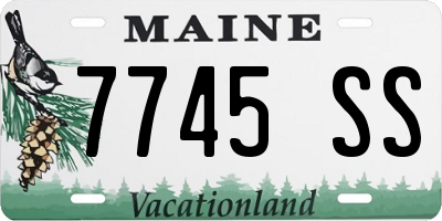 ME license plate 7745SS