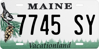 ME license plate 7745SY