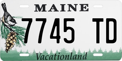 ME license plate 7745TD