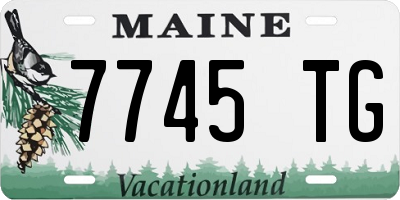 ME license plate 7745TG