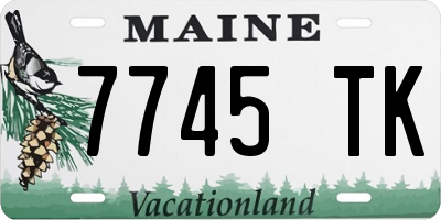 ME license plate 7745TK