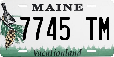 ME license plate 7745TM