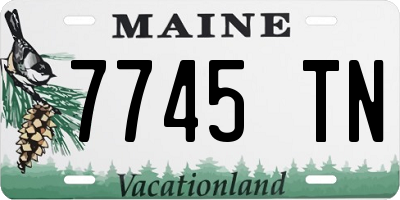 ME license plate 7745TN