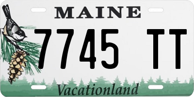 ME license plate 7745TT