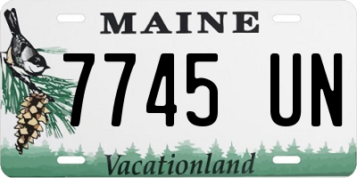 ME license plate 7745UN
