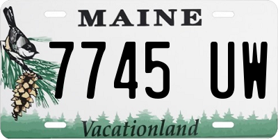 ME license plate 7745UW