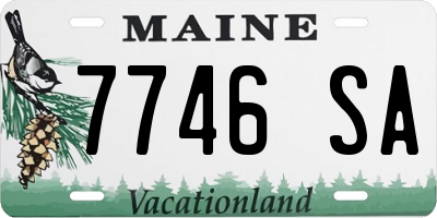 ME license plate 7746SA