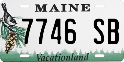 ME license plate 7746SB