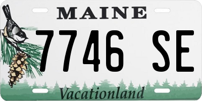ME license plate 7746SE