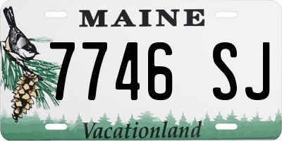 ME license plate 7746SJ