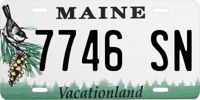 ME license plate 7746SN