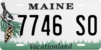 ME license plate 7746SO