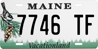 ME license plate 7746TF