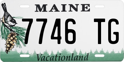ME license plate 7746TG