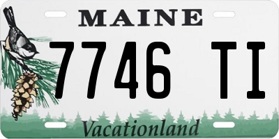 ME license plate 7746TI