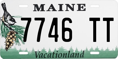 ME license plate 7746TT