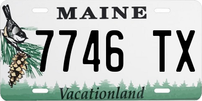 ME license plate 7746TX