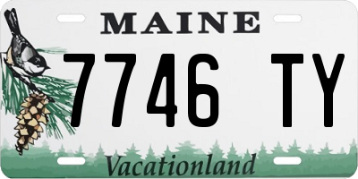 ME license plate 7746TY
