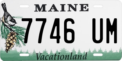 ME license plate 7746UM